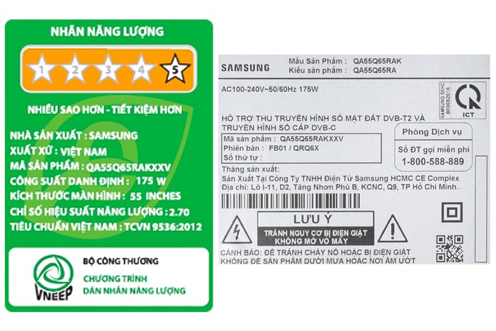 Smart Tivi QLED Samsung 4K 55 inch QA55Q65R Màu Đen