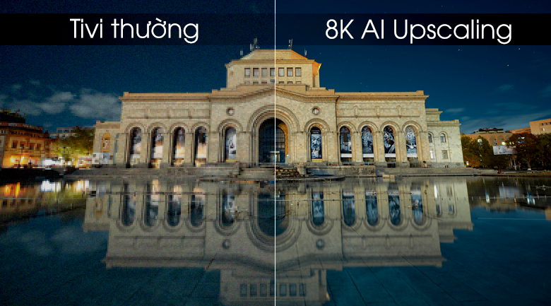 Smart Tivi QLED Samsung 8K 75 inch QA75Q900R - 8K AI Upscaling