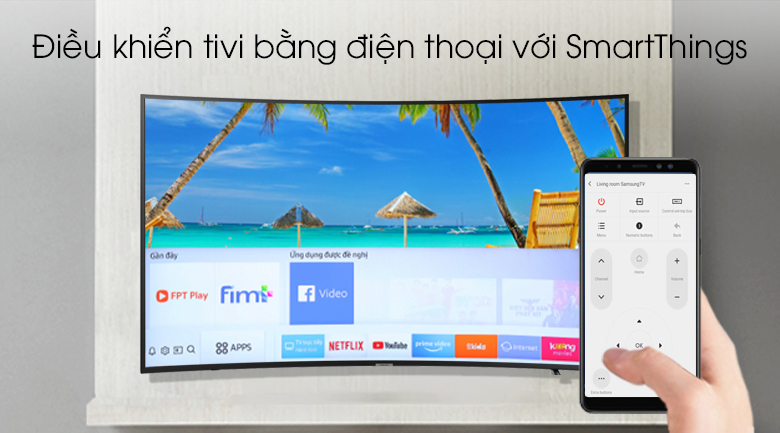 Smart tivi Samsung 4K 49 inch UA49RU7300 - SmartThings