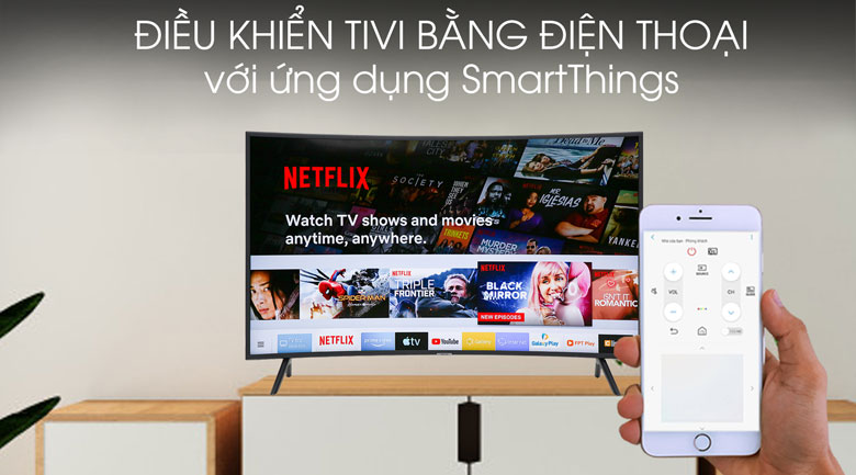 Smart tivi Samsung 4K 49 inch UA49RU7300 - SmartThings