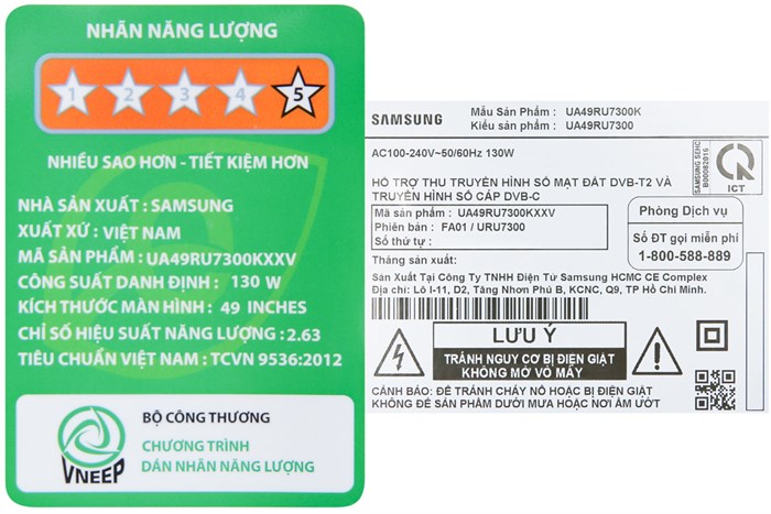 Smart Tivi Cong Samsung 4K 49 inch UA49RU7300 Màu Đen