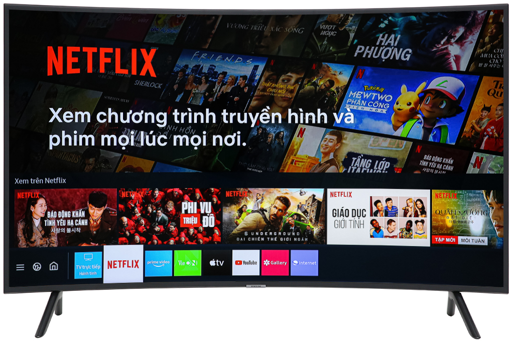 Smart Tivi Cong Samsung 4K 55 inch UA55RU7300 Màu Đen