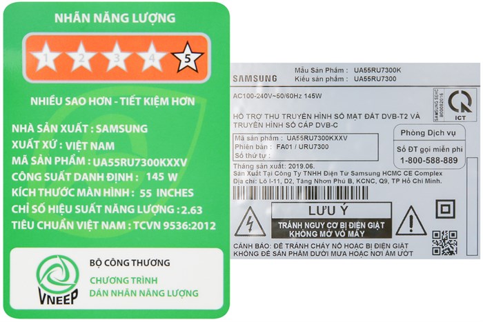 Smart Tivi Cong Samsung 4K 55 inch UA55RU7300 Màu Đen