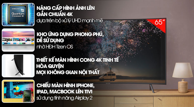 Smart Tivi Cong Samsung 4K 65 inch UA65RU7300