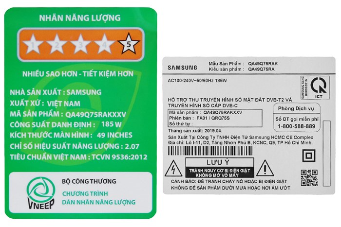 Smart Tivi QLED Samsung 4K 49 inch QA49Q75R Màu Đen