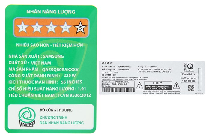 Smart Tivi QLED Samsung 4K 55 inch QA55Q80R Màu Đen
