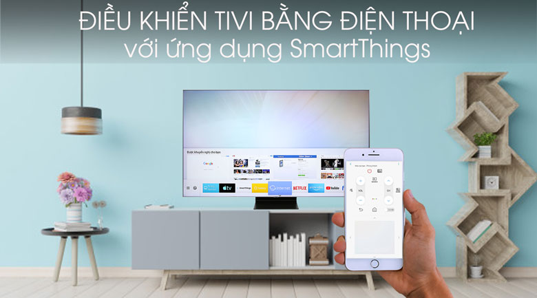 Smart Tivi QLED Samsung 4K 65 inch QA65Q90R - SmartThings