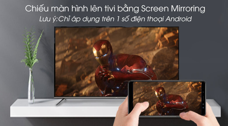 Android Tivi TCL 4K 65 inch L65P8-UF - Screen Mirroring