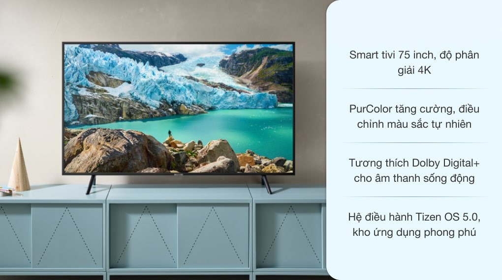 Smart Tivi Samsung 4K 75 inch UA75RU7100