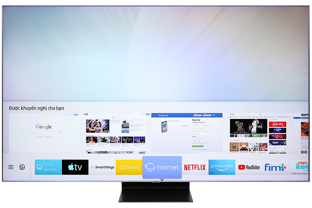 Smart Tivi QLED Samsung 4K 82 inch QA82Q90R Màu Đen