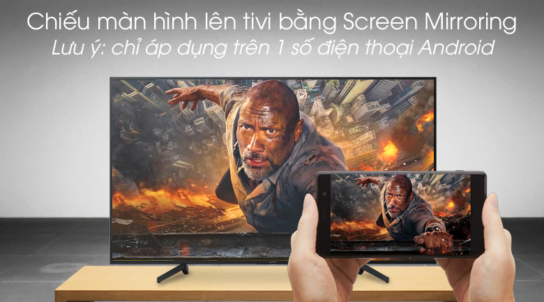 Android Tivi Sony 4K 43 inch KD-43X8000G - Screen Mirroring
