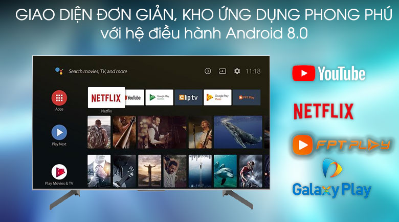 Hệ điều hành-Tivi LED Sony KD-43X8500G/S Hệ điều hành-Tivi LED Sony KD-43X8500G/S