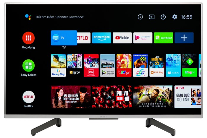 Android Tivi Sony 4K 43 inch KD-43X8500G/S Màu Bạc