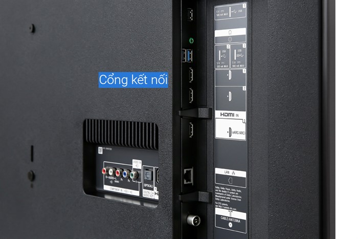 Android Tivi Sony 4K 55 inch KD-55X8500G Màu Đen