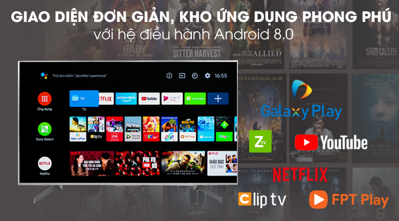 Android Tivi Sony 4K 55 inch KD-55X8500G/S