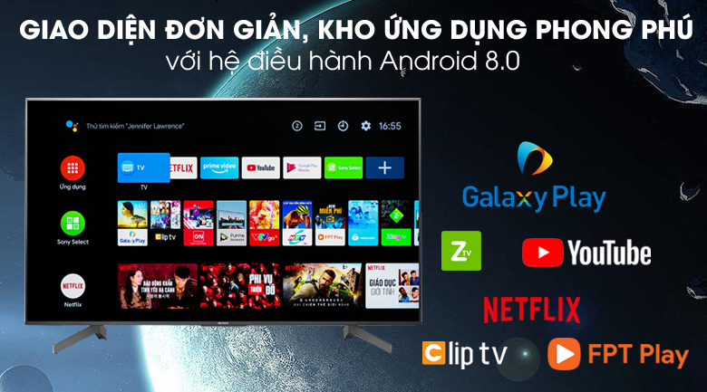 Android Tivi Sony 4K 65 inch KD-65X8500G