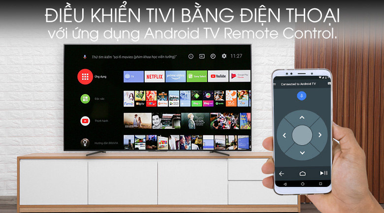 Android Tivi Sony 4K 65 inch KD-65X8500G - điều khiển tivi qua ứng dụng Android TV Remote Control Android Tivi Sony 4K 65 inch KD-65X8500G - điều khiển tivi qua ứng dụng Android TV Remote Control