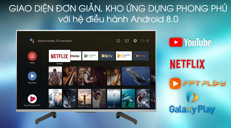 Android Tivi Sony 4K 65 inch KD-65X8500G/S