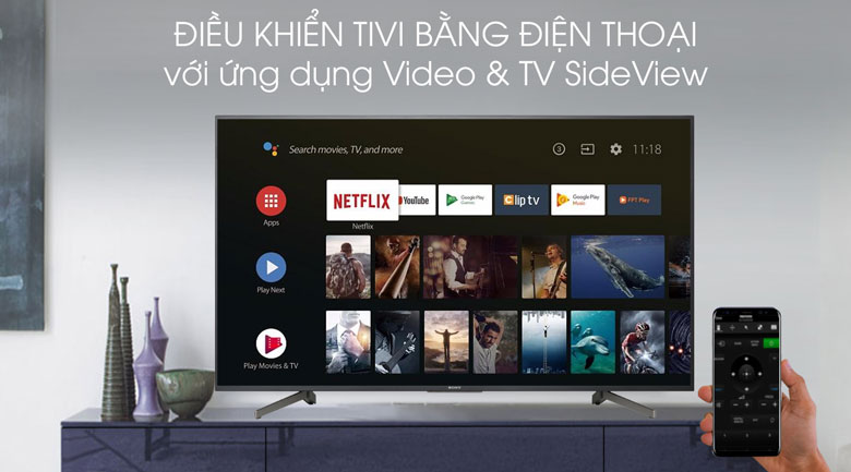 Android Tivi Sony 4K 65 inch KD-65X8000G