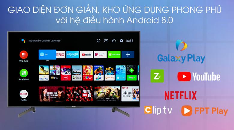 Android Tivi Sony 4K 65 inch KD-65X8000G