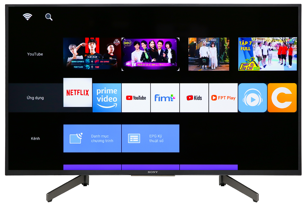 Smart Tivi Sony 4K 43 inch KD-43X7000G Màu Đen