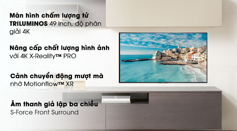 Smart Tivi Sony 4K 49 inch KD-49X7000G