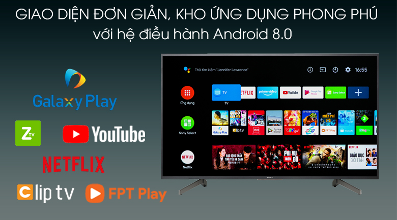 Android Tivi Sony 4K 75 inch KD-75X8000G