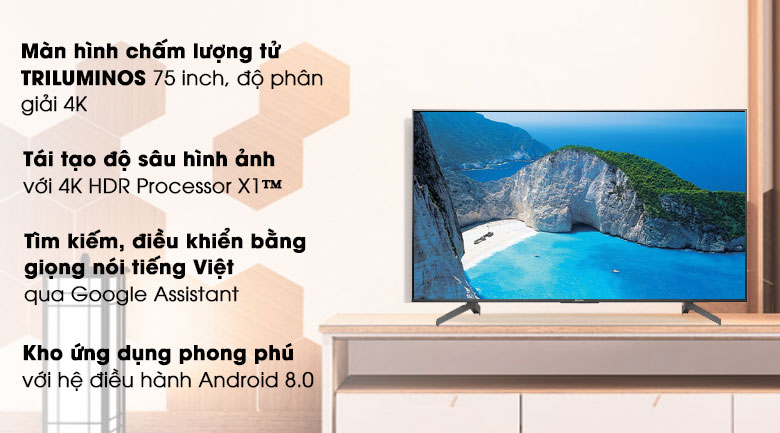 Android Tivi Sony 4K 75 inch KD-75X8500G