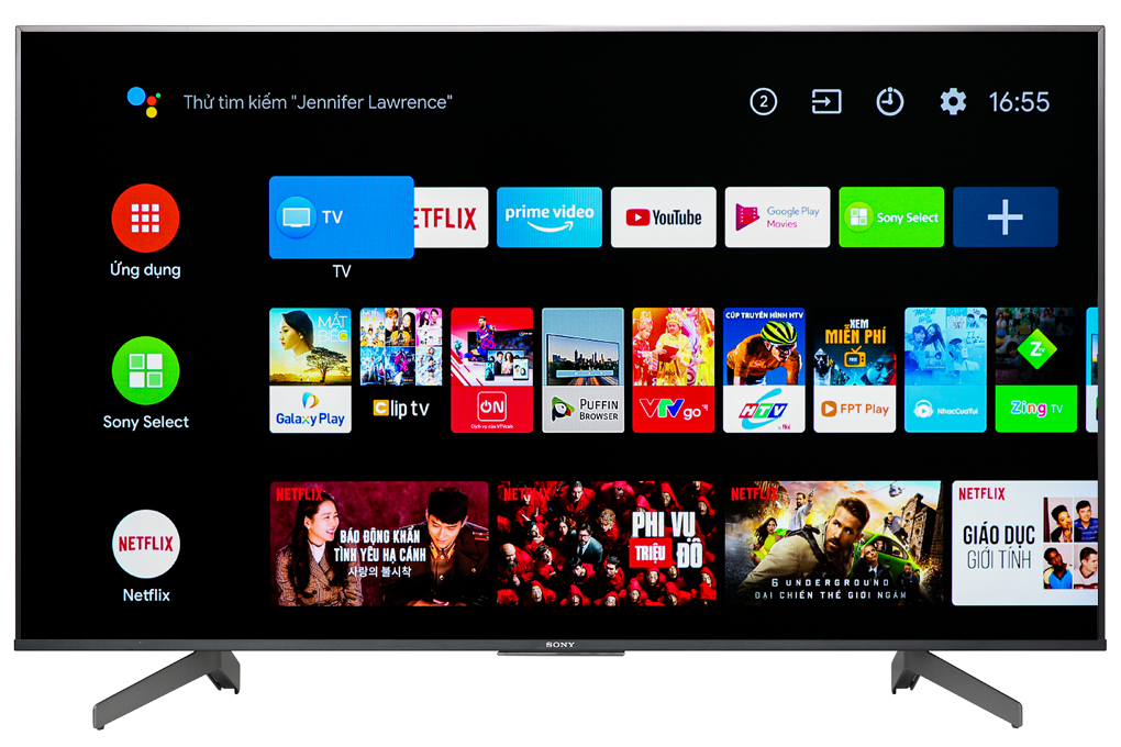 Android Tivi Sony 4K 75 inch KD-75X8500G Màu Đen