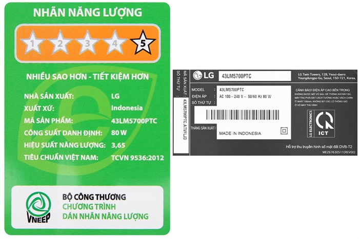 Smart Tivi LG 43 inch 43LM5700PTC Màu Đen