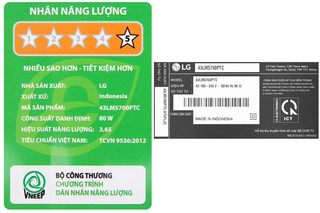 Smart Tivi LG 43 inch 43LM5700PTC Màu Đen