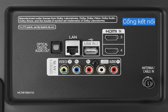 Smart Tivi LG 4K 43 inch 43UM7600PTA Màu Đen