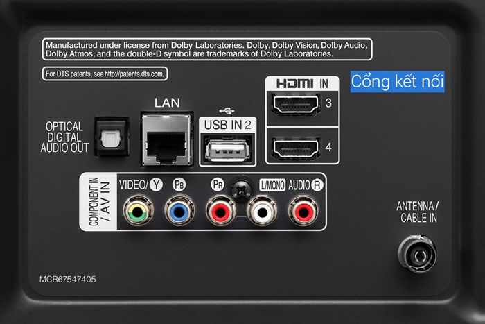 Smart Tivi LG 4K 65 inch 65UM7600PTA Màu Đen