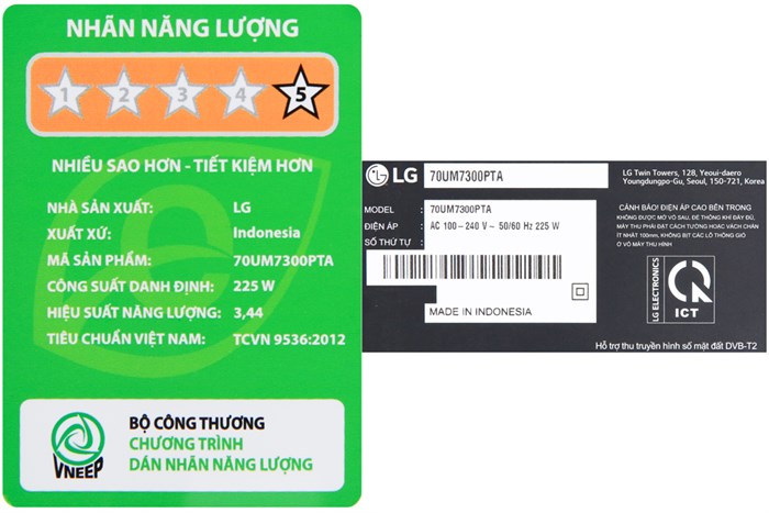 Smart Tivi LG 4K 70 inch 70UM7300PTA Màu Đen