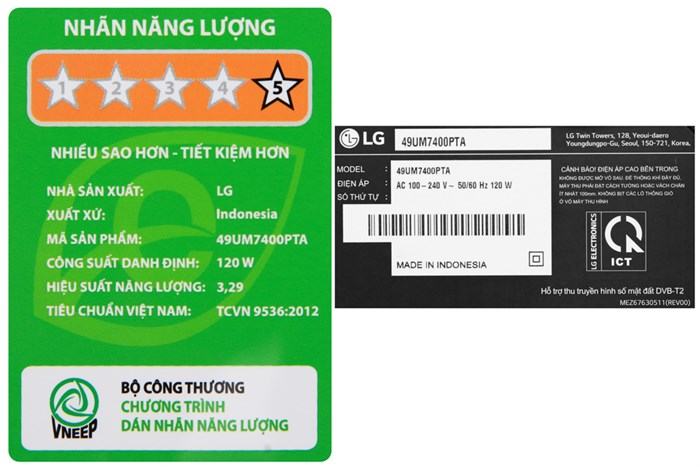 Smart Tivi LG 4K 49 inch 49UM7400PTA Màu Đen