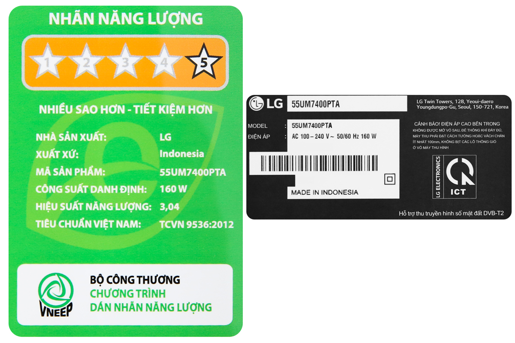 Smart Tivi LG 4K 55 inch 55UM7400PTA Màu Đen