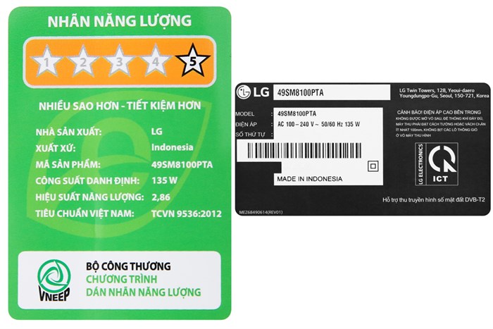 Smart Tivi NanoCell LG 4K 49 inch 49SM8100PTA Màu Đen