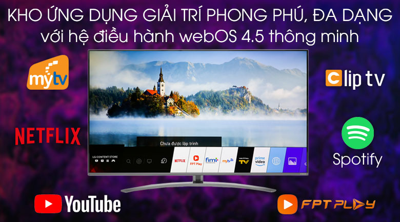 Hệ điều hành WebOS - Smart Tivi LG 4K 65 inch 65SM8100PTA Mẫu 2019