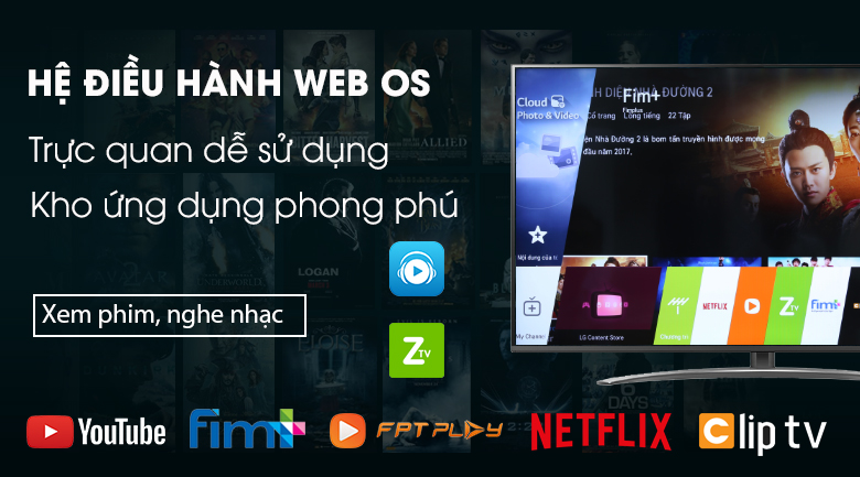 Hệ điều hành WebOS - Smart Tivi LG 4K 65 inch 65SM8100PTA Mẫu 2019 Hệ điều hành WebOS - Smart Tivi LG 4K 65 inch 65SM8100PTA Mẫu 2019