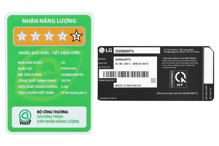 Smart Tivi NanoCell LG 4K 55 inch 55SM8600PTA Màu Đen