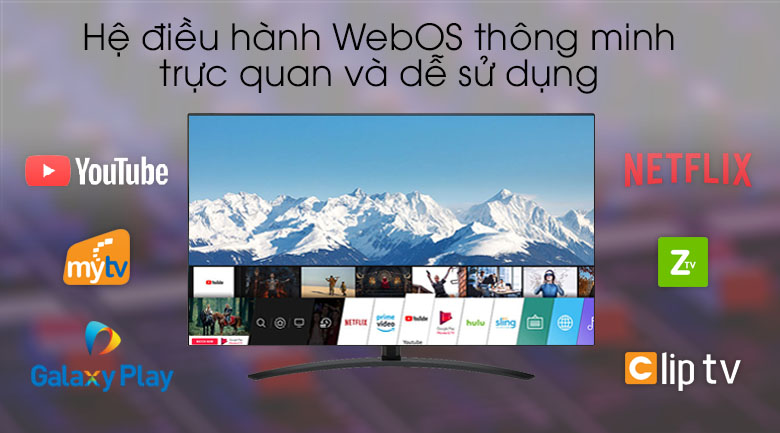 Tivi NanoCell LG 4K 65 inch 65SM9000PTA - Hệ điều hành WebOS 4.5