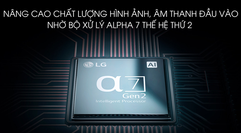 Chip xử lý Alpha 7 thế hệ thứ 2 - Smart Tivi OLED LG 4K 55 inch 55B9PTA