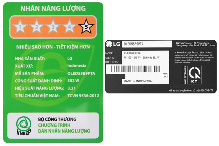 Smart Tivi OLED LG 4K 55 inch 55B9PTA Màu Đen