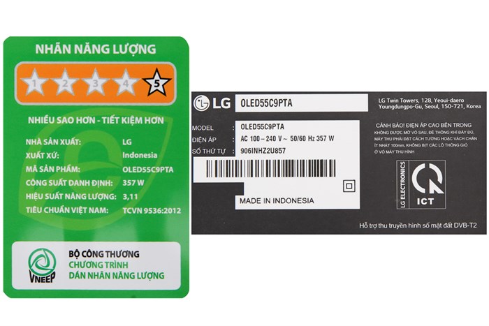 Smart Tivi OLED LG 4K 55 inch 55C9PTA Màu Đen