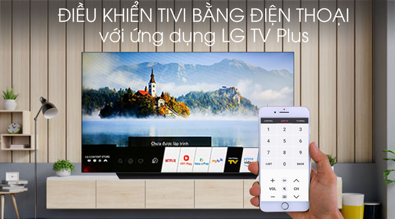 Tivi OLED LG 4K 65 inch 65C9PTA - Điều khiển tivi bằng điện thoại qua ứng dụng LG TV Plus