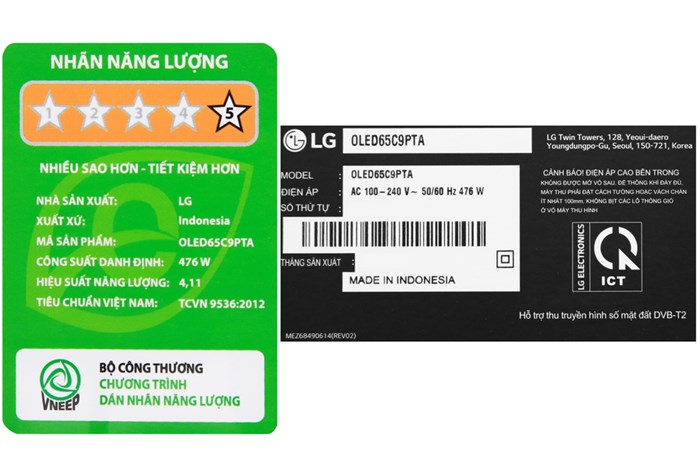 Smart Tivi OLED LG 4K 65 inch 65C9PTA Màu Đen