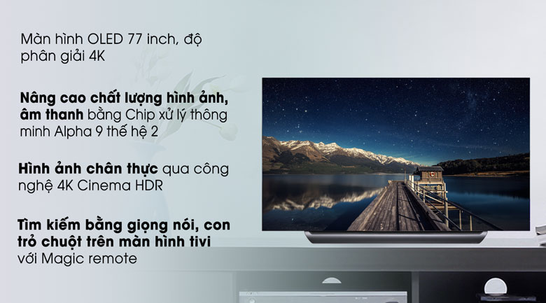 Smart Tivi OLED LG 4K 77 inch 77C9PTA
