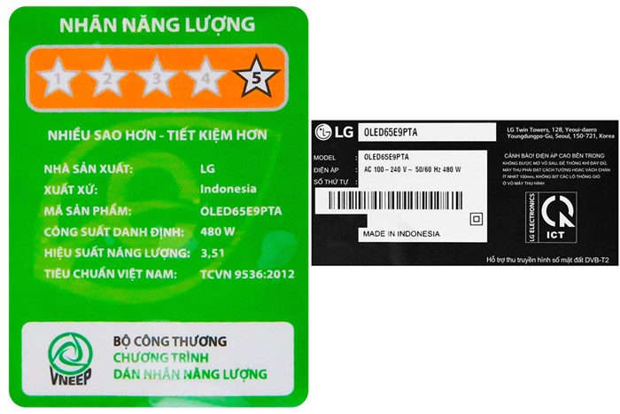 Smart Tivi OLED LG 4K 65 inch 65E9PTA Màu Đen