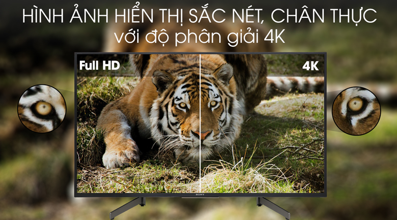 Tivi Sony 4K 55 inch KD-65X7000G - độ phân giải