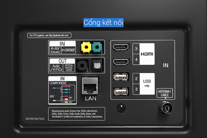 Smart Tivi LG 4K 86 inch 86UM7500PTA Màu Đen